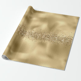 Glam Gold Glitzy Sparkle Glitzer      Geschenkpapier