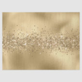 Glam Gold Glitzy Sparkle Glitzer Seidenpapier (Vorderseite)