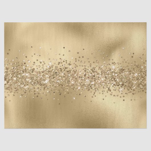 Glam Gold Glitzy Sparkle Glitzer    Seidenpapier (Vorderseite)
