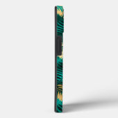 Glam Gold Green Tropical Foliage Case-Mate iPhone Hülle (Rückseite / Rechts)