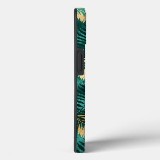 Glam Gold Green Tropical Foliage Case-Mate iPhone Hülle (Rückseite / Rechts)