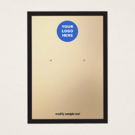 Glam Gold Hinzufügen Ihrer Logo-Werbekarte