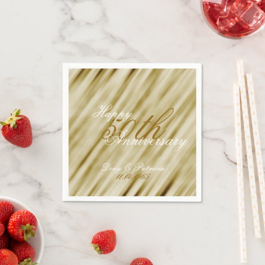 Glam Gold Jubiläum Serviette (Beispiel)