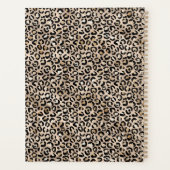 Glam Gold Leopard Print Glitzy Pink Glitzer Planer (Rückseite)