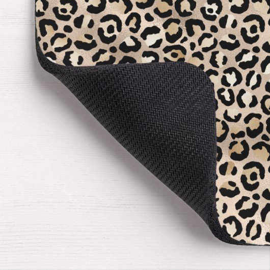 Glam Gold Leopard Print Mousepad (Ecke)
