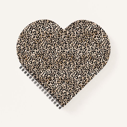 Glam Gold Leopard Print Notizblock (Vorderseite)