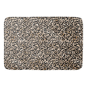 Glam Gold Leopard Print Ombre Badematte