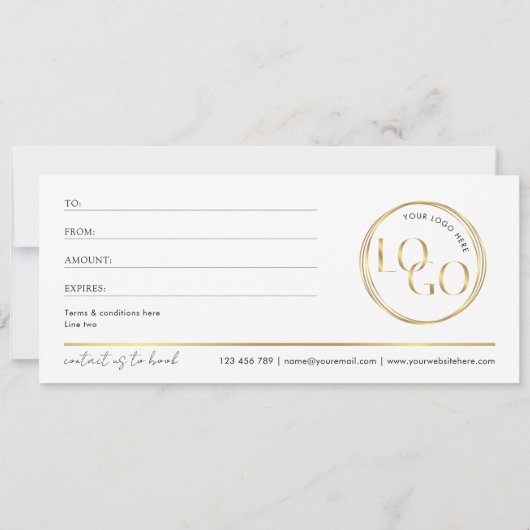 Glam-Gold-Logo-Wellness-Center oder Salon-Geschenk (Rückseite)
