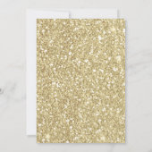 Glam Gold Makeup Eyelashes Beauty Custom Party Einladung (Rückseite)