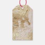 Glam Gold Paint Glitzer Sparkle Weihnachtsbaum Geschenkanhänger (Vorderseite)