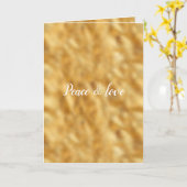 Glam Gold personalisiert Karte (Gelbe Blume)