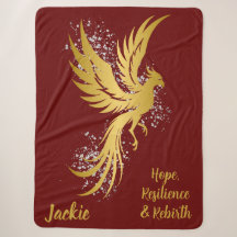Glam Gold Phoenix Silver Glitzer Monogram Maroon |