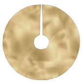 Glam Gold Polyester Weihnachtsbaumdecke (Vorderseite)