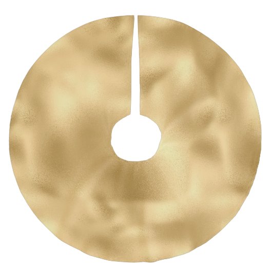 Glam Gold Polyester Weihnachtsbaumdecke (Vorderseite)