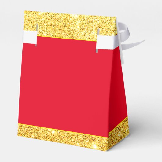 Glam Gold Red Year Pig 2019 Chinesisches Neujahr Geschenkschachtel (Rückseite)