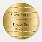 Glam Gold Ribbon Magnet (Vorne)