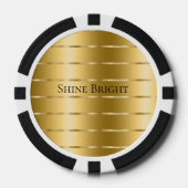 Glam Gold Ribbon Pokerchips (Vorderseite)