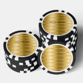 Glam Gold Ribbon Pokerchips (Stapel)