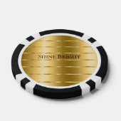 Glam Gold Ribbon Pokerchips (Einzeln)