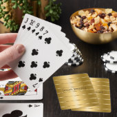 Glam Gold Ribbon Spielkarten (In Situ)