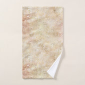 Glam-Gold-Rose Blush Pink Leopard     Badhandtuch Set (Handtuch)