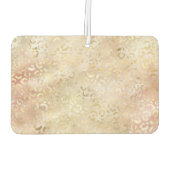 Glam Gold Rose Blush Pink Leopard Print Autolufterfrischer (Rückseite)