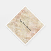 Glam Gold Rose Blush Pink Leopard Print Serviette (Ecke)