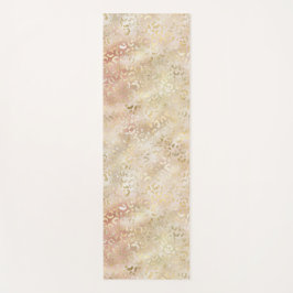 Glam Gold Rose Blush Pink Leopard Print Yogamatte