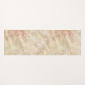 Glam Gold Rose Blush Pink Leopard Print Yogamatte (Vorderseite (Horizontal))