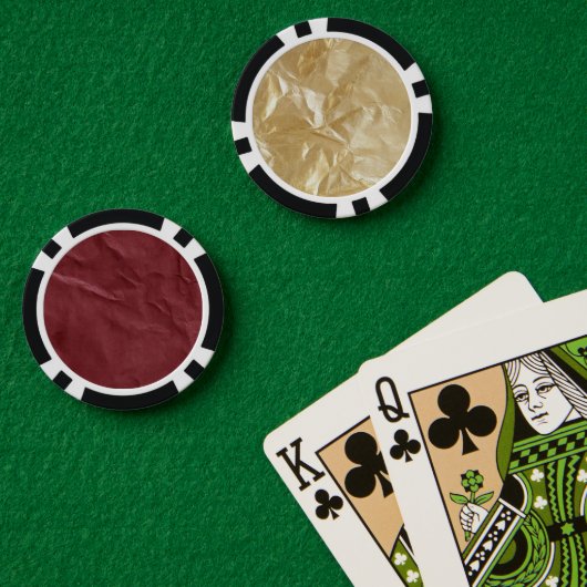Glam Gold Rot Pokerchips (Pokertisch (doppelt))