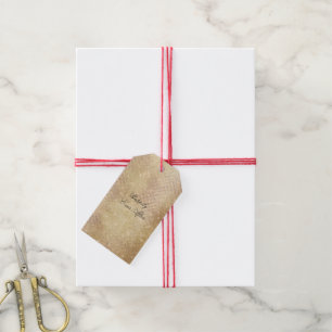 Glam Gold Sparkle Geschenkanhänger