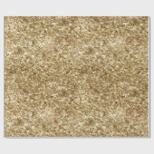 Glam Gold Sparkle Glitz Geschenkpapier (Flach)
