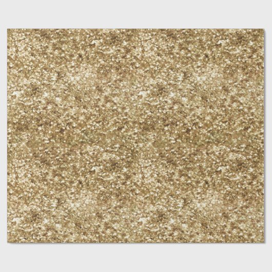 Glam Gold Sparkle Glitz Geschenkpapier (Flach)