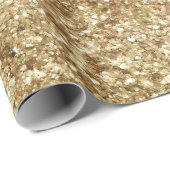 Glam Gold Sparkle Glitz Geschenkpapier (Rolleneckpunkt)