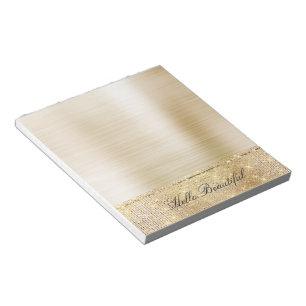 Glam Gold Sparkle Notizblock