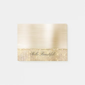 Glam Gold Sparkle Post-it Klebezettel (Vorderseite)