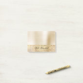 Glam Gold Sparkle Post-it Klebezettel (Auf Schreibtisch)