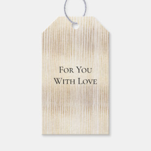 Glam Gold Streifen Geschenkanhänger