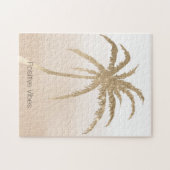 Glam Gold Tropical Palm ombre Puzzle (Horizontal)