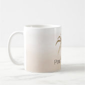 Glam Gold Tropical Palm Tree Ombre Kaffeetasse (Links)