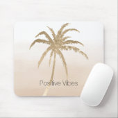 Glam Gold Tropical Palm Tree Ombre Mousepad (Mit Mouse)