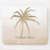 Glam Gold Tropical Palm Tree Ombre Mousepad (Vorne)