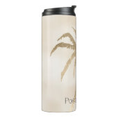 Glam Gold Tropical Palm Tree Ombre Thermosbecher (Nach links gedreht)