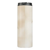 Glam Gold Tropical Palm Tree Ombre Thermosbecher (Rückseite)