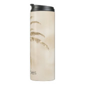 Glam Gold Tropical Palm Tree Ombre Thermosbecher (Nach rechts gedreht)