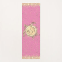 Glam Gold Turtle Stars auf rosa Personalisiert