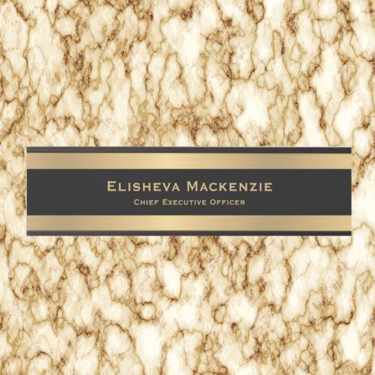 Glam Gold und Black Door Signature Zeichen Name Pl Türschild