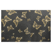 Glam Gold und schwarze Schmetterlinge Muster Stoff (Fat Quarter (45,7 x 55,9 cm))