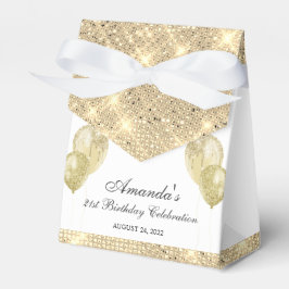 Glam Gold und White Geschenkschachtel