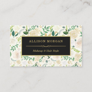 Glam Gold Wasserfarbener Fluss Rodelbahn Visitenkarte